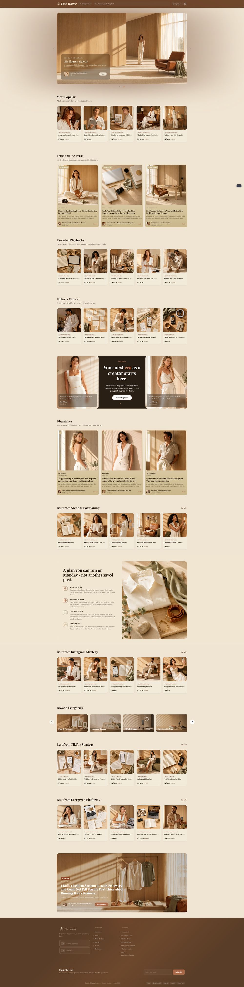 chicmentor.com — the live storefront